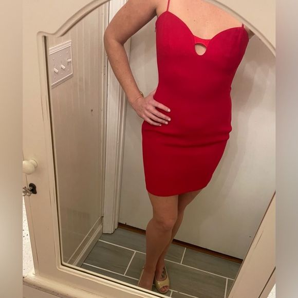 Andrea polizzi XXI for Rex Lester red mini cocktail dress - Picture 1 of 10